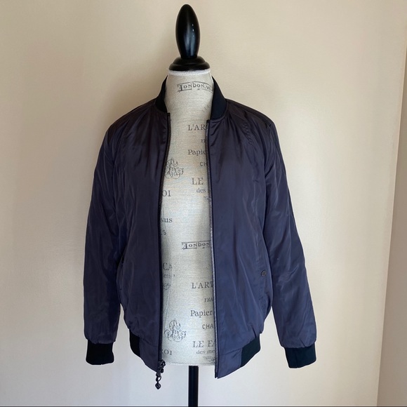 Michael Kors Charcoal Bomber Jacket - Picture 1 of 6